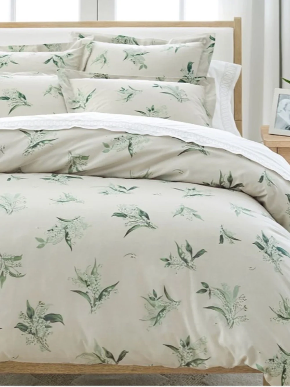 Pottery Barn Monique Lhuillier Cotton King Sham Lily of the Valley